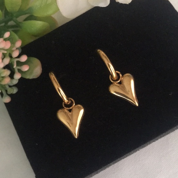 🍏50% OFF/3+...Heart and Hoops Dangle Earrings - Picture 7 of 11